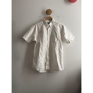 Beams Japan White Cotton Short Sleeve Button Down Shirt Size XL